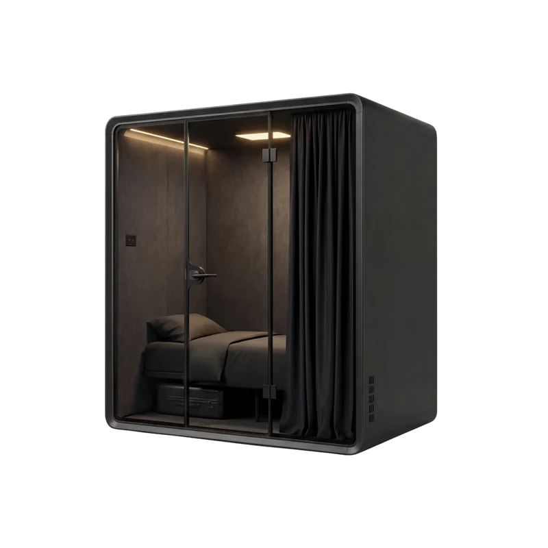 First   Class   Sleep   Pod   Refurbished   -   Black